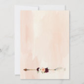 Invitation Dream Big Peach & Burgundy Boho Premier anniversai (Dos)