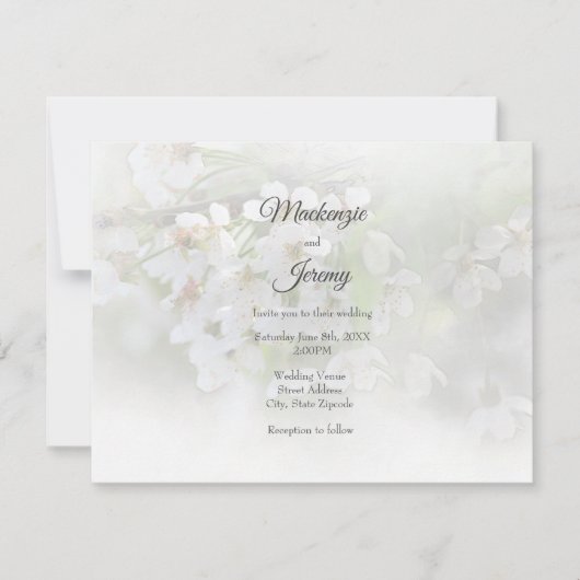 Invitation Dream Blossoms (Devant)