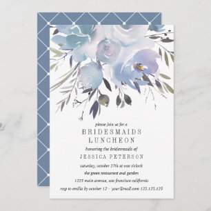 Invitation Dream Blue Flowers Bridesservatrices Mariage du dé