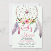 Invitation Dream Catcher 1er anniversaire (Devant)