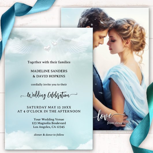 Invitation Dream Cloud Neuf Angel Wings Mariage