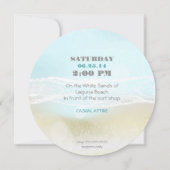 Invitation Dream Shore Beach Blue Wedding (Dos)