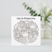 Invitation *~* Dream Time Personnalisable COULEUR MOI Anniver (Debout devant)