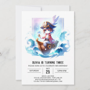 Invitation Dreamant Elegant Pirate Anniversaire