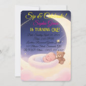 Invitation DreamBirthday Moon & Stars (Devant)