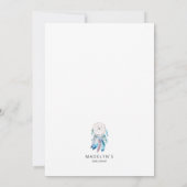 Invitation Dreamcatcher Baby shower Boho Genre Neutre (Dos)