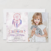Invitation Dreamcatcher Sleepover N'importe quel âge Annivers (Devant)