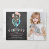 Invitation Dreamcatcher Sleepover N'importe quel âge Annivers (Devant)