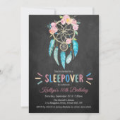 Invitation Dreamcatcher Slepover N'importe quel âge fête d'an (Devant)