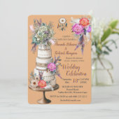 Invitation Dreamcatcher sur un thème bohème (Debout devant)