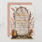 Invitation Dreamcaters dans un thème bohème (Devant / Derrière)