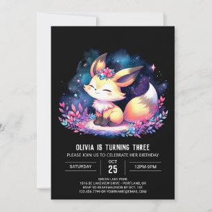 Invitation DreamCustom Fox Anniversaire numérique