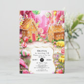 Invitation Dreamfun Candyland Anniversaire (Debout devant)