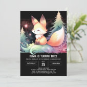 Invitation Dreamfun Fox Anniversaire numérique (Debout devant)