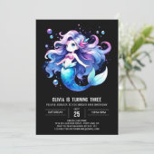 Invitation Dreamfun Mermaid Anniversaire (Debout devant)