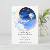 Invitation Dreamlike Celestial Space Boy Baby shower (Debout devant)