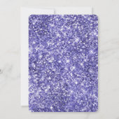 Invitation Dreample Violet Lavender Parties scintillant Glam  (Dos)