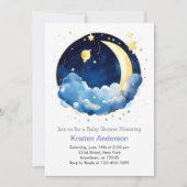 Invitation DreamSpace Blissful Boy Baby shower (Devant)
