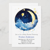 Invitation DreamSpace Blissful Boy Baby shower (Devant / Derrière)