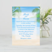 Invitation Dreamy Beach Wedding (Debout devant)