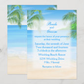 Invitation Dreamy Beach Wedding (Devant / Derrière)