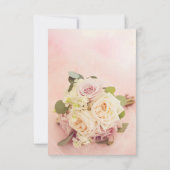 Invitation Dreamy Blush Pink Rose and Tulle Romantic Wedding (Dos)