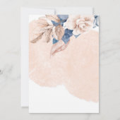 Invitation Dreamy Blush Rose & Blue Floral Arch Mariage (Dos)