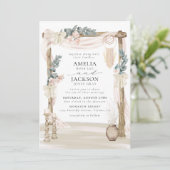 Invitation Dreamy Bohemian Beach Wedding (Debout devant)