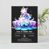 Invitation Dreamy Boho Princess Anniversaire (Debout devant)