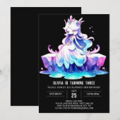 Invitation Dreamy Boho Princess Anniversaire (Devant / Derrière)