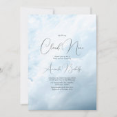 Invitation Dreamy Cloud 9 Baby shower (Devant)
