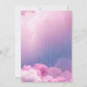 Invitation Dreamy Cloud Unicorn Fantasy Girl 10th Birthday (Dos)