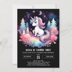 Invitation Dreamy Digital Horse Anniversaire