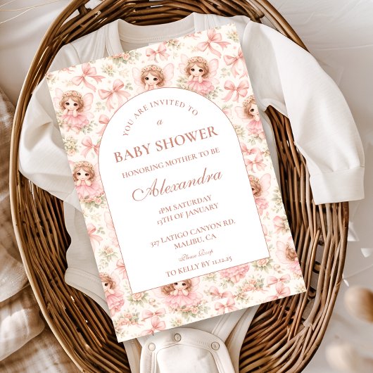 Invitation Dreamy Fairy Garden Baby Shower