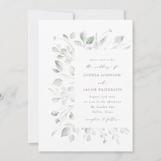 Invitation Dreamy Foliage (Devant)