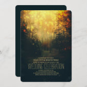 Invitation Dreamy Forest String Mariage (Devant / Derrière)