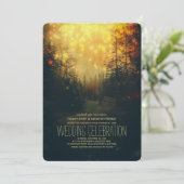 Invitation Dreamy Forest String Mariage (Debout devant)