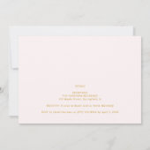 Invitation Dreamy Funny Bunny Romantic Floral T Baptism (Dos)
