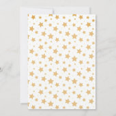 Invitation Dreamy Gold Starry Sky Sleeping Animaux Douche (Dos)