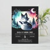 Invitation Dreamy Happy Wolf Anniversaire (Debout devant)