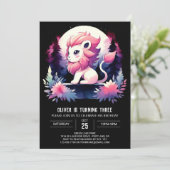 Invitation Dreamy Joyeux Lion Anniversaire (Debout devant)