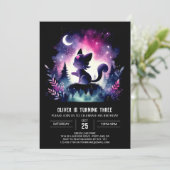 Invitation Dreamy Kids Chat Anniversaire (Debout devant)