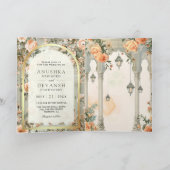 Invitation Dreamy Mughal Palace QR Code Indian Wedding (Intérieur)
