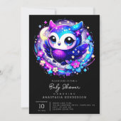 Invitation Dreamy Owl Baby shower (Devant)