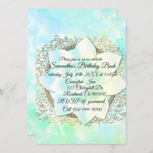 Invitation Dreamy Pastels Lotus Flower