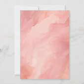 Invitation Dreamy Pink Aquarelle Arrière - plan pour papier V (Dos)