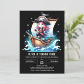Invitation Dreamy Pirate Digital Anniversaire (Debout devant)