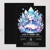 Invitation Dreamy Princess Anniversaire (Devant / Derrière)