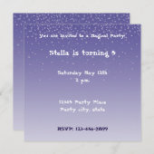Invitation Dreamy Purple (Devant / Derrière)