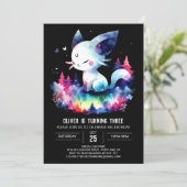 Invitation Dreamy Simple Chat Anniversaire (Debout devant)